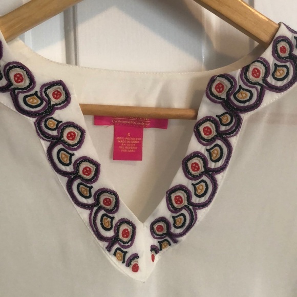 Catherine Malandrino Sheer elegant top - Picture 2 of 3